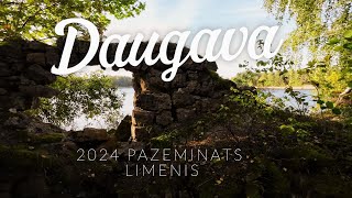 Daugavas klintis pie zema līmeņa 2024 [upl. by Yatnwahs]