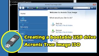 How to create bootable USB Acronis True image iso [upl. by Erised]