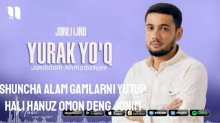 Jaloliddin Ahmadaliyev  Yurak yoq karaoke minus [upl. by Araik]