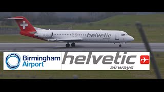 Helvetic Airways Flight 421 BHX to Zurich [upl. by Airdnaxela]