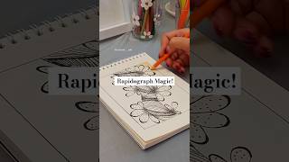 Transforming Simple Lines into Art Rapidograph Magic 🖊shorts painting youtubeshorts viralvideo [upl. by Domph]