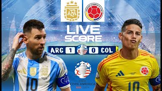 🔴 LIVE SCORE  ARGENTINA VS COLOMBIA  FINAL COPA AMERICA 2024 [upl. by Waterer]