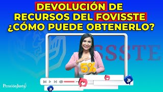 Devolución de recursos del FOVISSTE ¿Cómo puede obtenerlo [upl. by Oiramal774]