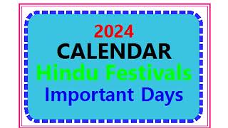 2024 Calendar  Calendar 2024  Calendar Festivals 2024  Calendar Holidays 2024 Calendar full 2024 [upl. by Llenrup829]