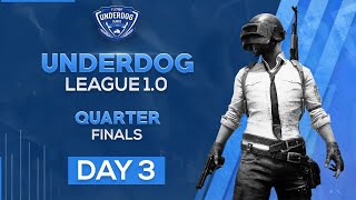 ROOTER BGMI UNDERDOG LEAGUE 10  QUARTER FINALS  GROUP 5 amp 6 [upl. by Abbate]