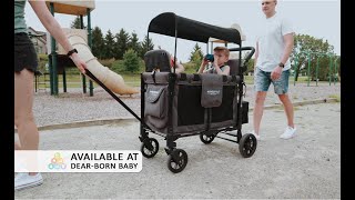 Wonderfold W2 Elite Wagon Stroller  Available at DearBorn Baby [upl. by Yahsed]