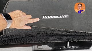 2022 Honda Ridgeline in trunk cargo net installation [upl. by Airdnala]