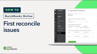 How to fix your beginning balance during your first reconcile in QuickBooks Online [upl. by Karrah]