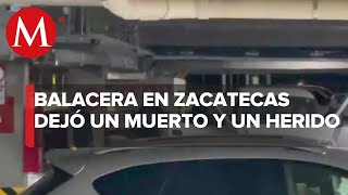 Balacera en centro comercial de Zacatecas deja un muerto y una persona herida [upl. by Faden]