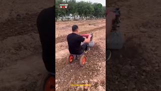 Mini Power Tiller Machine with Seat Attachment [upl. by Sirahs779]