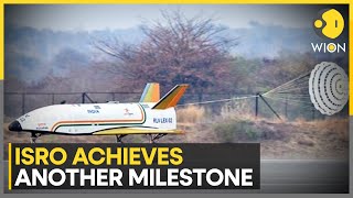 India ISRO successfully executes landing mission of RLV Pushpak in Karnataka  Latest News  WION [upl. by Otreblide]