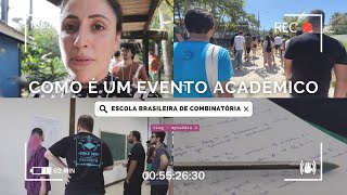 VLOG COMO É UM CONGRESSO  90 matemáticos na praia Escola de Combinatória [upl. by Eaves]