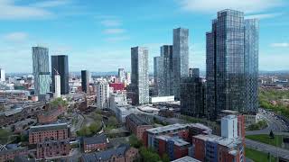 Deansgate area Towers from the A57 [upl. by Morena664]