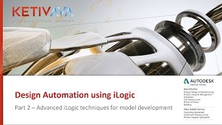 iLogic Design Automation Part 2  Autodesk Virtual Academy [upl. by Jerrilee488]