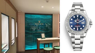 Buying Journey at the Rolex Authorized Dealer  YachtMaster 40 blue dial 126622 [upl. by Ahseele]