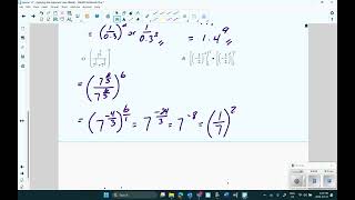 Lesson 17 Applying the Exponent Laws Video Lesson Part 2 [upl. by Notsirk]