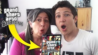 MI MAMÁ JUEGA GTA SAN ANDREAS GRAND THEFT AUTO SA MOMENTOS DIVERTIDOS [upl. by Buatti710]