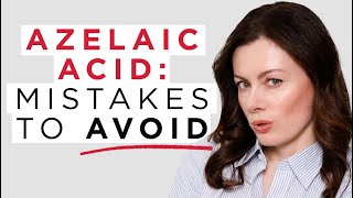 How To Use Azelaic Acid 4 Mistakes To Avoid For Best Results  Dr Sam Bunting [upl. by Yrret]