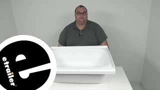 etrailer  Review of Specialty Recreation RV Showers and Tubs  Bathtub Right Hand Drain  SR78RR [upl. by Buzz]