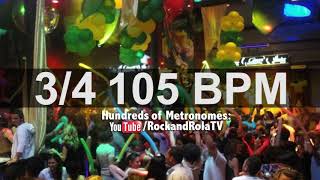 🔴 105 BPM 34 Bohemian Percusion Metronome [upl. by Rafaello401]