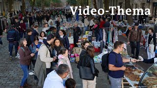 Deutsch lernen mit Videos  Unterwegs auf Europas größtem Flohmarkt  mit deutschen Untertiteln [upl. by Rika681]