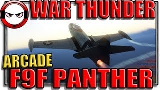 War Thunder  F9F  F80  Arcade Battle [upl. by Tankoos]