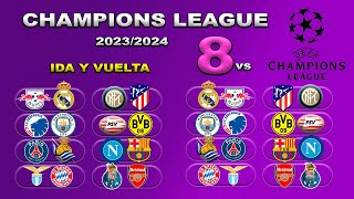 FECHAS HORARIOS Y CANALES PARA LOS OCTAVOS DE FINAL PARA LA CHAMPIONS LEAGUE 20232024 IDAVUELTA [upl. by Aneez]