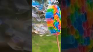 easy diy bubble maker for kids using straws easy diy bubblesstrawaakriti art and craft [upl. by Nihcas]