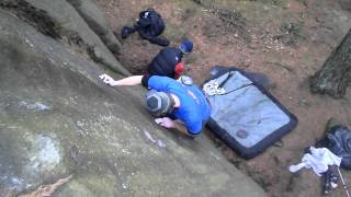 adam long climbing quotslabotomyquot at the roaches font7b [upl. by Calen685]