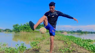 ১ পা দিয়ে কিভাবে Joggling করবেন ⚽️  Joggling a Soccer Ball For Beginners Tutorial 🔥⚽️💯 [upl. by Tresa]