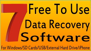 7 Best Free Data Recovery Software For WindowsSD CardsUSBExternal Hard DriveiPhone [upl. by Philbrook382]