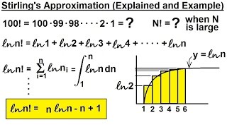 Physics 325 Statistical Thermodynamics 7 of 39 Stirlings Approximation Explained [upl. by Ttelrats]