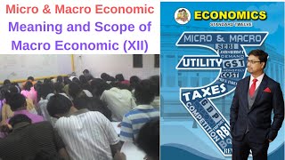 Introduction of Micro amp Macro Economics Meaning and Scope of Macro Economics12th class XII  HSC [upl. by Esilegna]