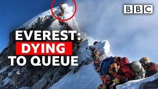 Whats it like to queue on Everest  BBC [upl. by Kimber168]