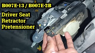 DODGE RAM  AIRBAG LIGHT  B007E13  B007E2B DRIVER SEAT RETRACTOR PRETENSIONER [upl. by Nivart]