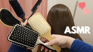 ASMR I Hair brushing Hair play Hair brush sounds No Talking asmr hairbrushing [upl. by Ahsima]