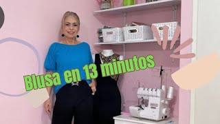 Omaira tvDIY ¡increible  Blusa en 13 minutosaprende modistería en un vistazo [upl. by Llekcor]