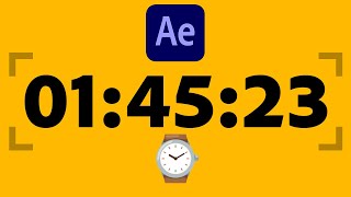 After Effects CountdownCountup Timer Tutorial ⏱ Hours Minutes and Seconds [upl. by Cohlette711]