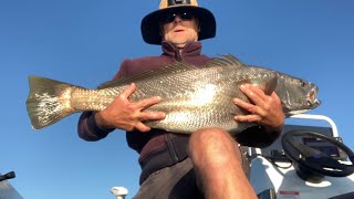 Catching Jewfish Lake Macquarie New PB 105cm [upl. by Cartie829]