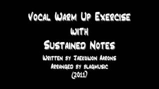 Gentle 123454321 Vocal Warm Up Exercise by Jaekqwon Aarons arr blagmusic [upl. by Noimad]