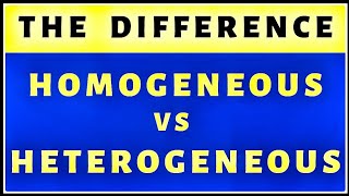 Homogeneous vs Heterogeneous  homogenous  by AgriCareAS [upl. by Oiramad]