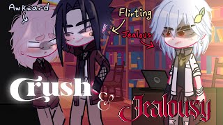 🌸🍙 Crush amp Jealousy  SasuSaku  🚫 Fluff  Kiss  Gacha Club  Gacha Nox [upl. by Anerol]