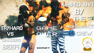 GTA ONLINE JUMPED 10V1 BY TheProfessionals CREW  ARE GTA MONEY GRINDERS HYPOCRITES [upl. by Balsam176]