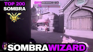 TOP 200 SOMBRA SOMBRA WIZARD  SOMBRA GAMEPLAY  OVERWATCH 2 [upl. by Ecinereb]