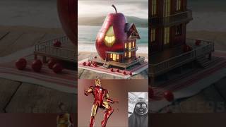 Superheroes but pear house 💥🔥Marvel amp DCAll Characters avengers spiderman marvel shorts [upl. by Notsgnik]