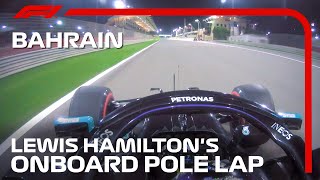 Lewis Hamiltons Pole Lap  2020 Bahrain Grand Prix  Pirelli [upl. by Anitsirhc]