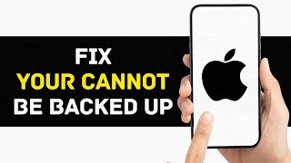 How to Fix your iPhone Cannot be Backed Up Full Guide [upl. by Tice]