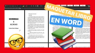 📖 COMO MAQUETAR UN LIBRO papel en Word paso a paso  guardar Word a PDF 📐📏 [upl. by Dallas]