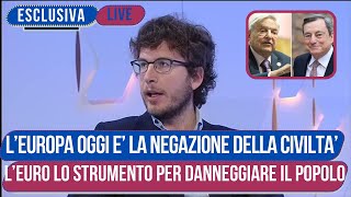 Diego Fusaro Attacca lEuropa e Crea il Panico in Studio con le sue parole [upl. by Aicila]