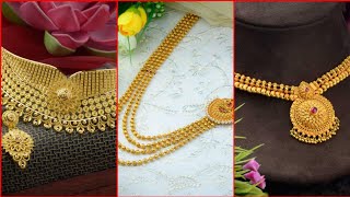 Latest Gold Necklace Designs by Waman Hari Pethe Jewellers  choker necklace  gold necklace [upl. by Ayifas379]